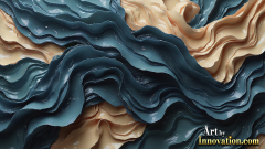 Metallic Fluids in Motion Wallpaper Backgrounds - HD Desktop Wallpaper Background 4k.