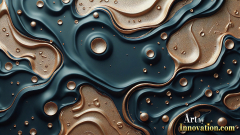 Metallic Fluids in Motion Wallpaper Backgrounds - HD Desktop Wallpaper Background 4k.