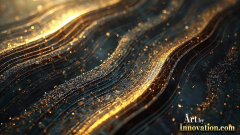 Amazing Graphics Art Collection: Gold,Blue,& Black Technology - HD Desktop Wallpaper & Backgrounds.
