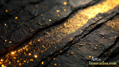 Amazing Graphics Art Collection: Gold,Blue,& Black Technology - HD Desktop Wallpaper & Backgrounds.
