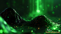 Amazing Graphics Art Collection: Modern Technology Green & Black - HD Desktop Wallpaper & Backgrounds.