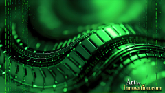 Amazing Graphics Art Collection: Modern Technology Green & Black - HD Desktop Wallpaper & Backgrounds.