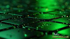 Amazing Graphics Art Collection: Modern Technology Green & Black - HD Desktop Wallpaper & Backgrounds.