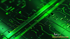 Amazing Graphics Art Collection: Modern Technology Green & Black - HD Desktop Wallpaper & Backgrounds.