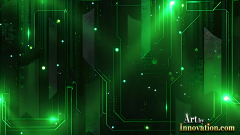 Amazing Graphics Art Collection: Modern Technology Green & Black - HD Desktop Wallpaper & Backgrounds.
