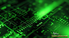 Amazing Graphics Art Collection: Modern Technology Green & Black - HD Desktop Wallpaper & Backgrounds.