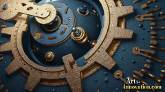 Amazing Graphics Art Collection: Modern Metallic Gears - HD Desktop Wallpaper & Backgrounds.