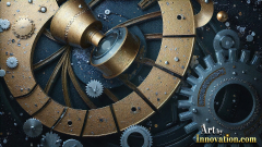 Amazing Graphics Art Collection: Modern Metallic Gears - HD Desktop Wallpaper & Backgrounds.