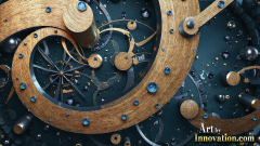 Amazing Graphics Art Collection: Modern Metallic Gears - HD Desktop Wallpaper & Backgrounds.