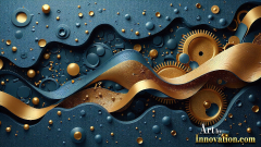 Amazing Graphics Art Collection: Modern Metallic Gears - HD Desktop Wallpaper & Backgrounds.