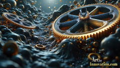 Amazing Graphics Art Collection: Modern Metallic Gears - HD Desktop Wallpaper & Backgrounds.
