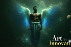 Male Angels from Above,handsome & sexy men,fantasy wings,brought to life through the magic of AI