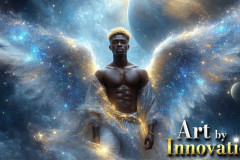 Male Angels from Above,handsome & sexy men,fantasy wings,brought to life through the magic of AI
