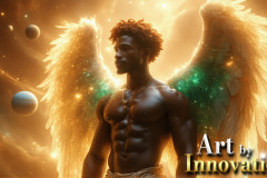 Male Angels from Above,handsome & sexy men,fantasy wings,brought to life through the magic of AI