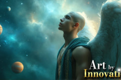 Male Angels from Above,handsome & sexy men,fantasy wings,brought to life through the magic of AI