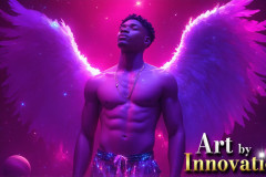 Male Angels from Above,handsome & sexy men,fantasy wings,brought to life through the magic of AI