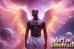 Male Angels from Above,handsome & sexy men,fantasy wings,brought to life through the magic of AI