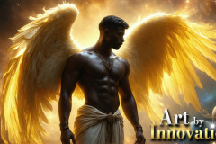 Male Angels from Above,handsome & sexy men,fantasy wings,brought to life through the magic of AI