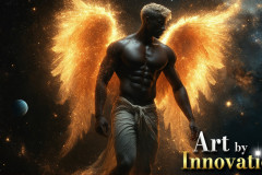 Male Angels from Above,handsome & sexy men,fantasy wings,brought to life through the magic of AI