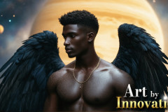 Male Angels from Above,handsome & sexy men,fantasy wings,brought to life through the magic of AI