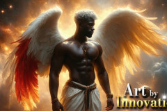 Male Angels from Above,handsome & sexy men,fantasy wings,brought to life through the magic of AI