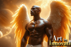 Male Angels from Above,handsome & sexy men,fantasy wings,brought to life through the magic of AI