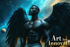 Male Angels from Above,handsome & sexy men,fantasy wings,brought to life through the magic of AI
