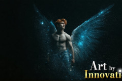 Male Angels from Above,handsome & sexy men,fantasy wings,brought to life through the magic of AI