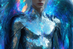 Male Angels from Above,handsome & sexy men,fantasy wings,brought to life through the magic of AI