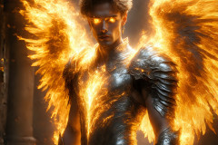 Male Angels from Above,handsome & sexy men,fantasy wings,brought to life through the magic of AI