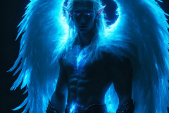 Male Angels from Above,handsome & sexy men,fantasy wings,brought to life through the magic of AI