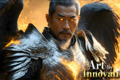 Male Angels from Above,handsome & sexy men,fantasy wings,brought to life through the magic of AI