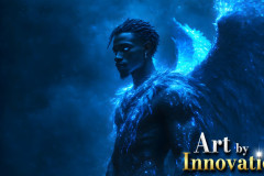 Male Angels from Above,handsome & sexy men,fantasy wings,brought to life through the magic of AI