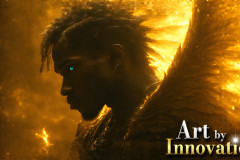 Male Angels from Above,handsome & sexy men,fantasy wings,brought to life through the magic of AI