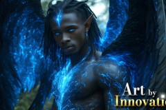 Male Angels from Above,handsome & sexy men,fantasy wings,brought to life through the magic of AI