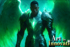 Male Angels from Above,handsome & sexy men,fantasy wings,brought to life through the magic of AI