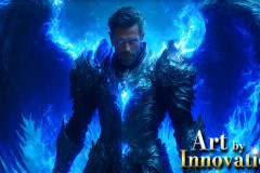 Male Angels from Above,handsome & sexy men,fantasy wings,brought to life through the magic of AI