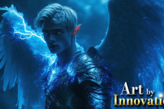 Male Angels from Above,handsome & sexy men,fantasy wings,brought to life through the magic of AI