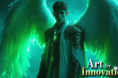 Male Angels from Above,handsome & sexy men,fantasy wings,brought to life through the magic of AI
