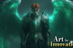 Male Angels from Above,handsome & sexy men,fantasy wings,brought to life through the magic of AI