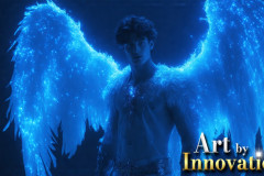 Male Angels from Above,handsome & sexy men,fantasy wings,brought to life through the magic of AI