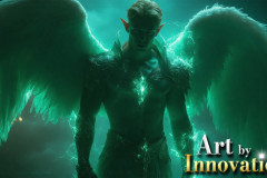 Male Angels from Above,handsome & sexy men,fantasy wings,brought to life through the magic of AI