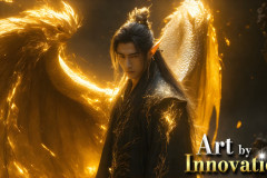 Male Angels from Above,handsome & sexy men,fantasy wings,brought to life through the magic of AI