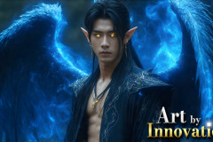Male Angels from Above,handsome & sexy men,fantasy wings,brought to life through the magic of AI