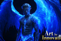 Male Angels from Above,handsome & sexy men,fantasy wings,brought to life through the magic of AI