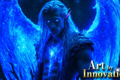 Male Angels from Above,handsome & sexy men,fantasy wings,brought to life through the magic of AI