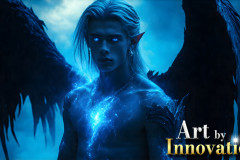 Male Angels from Above,handsome & sexy men,fantasy wings,brought to life through the magic of AI