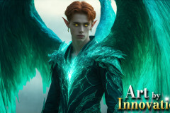 Male Angels from Above,handsome & sexy men,fantasy wings,brought to life through the magic of AI