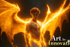 Male Angels from Above,handsome & sexy men,fantasy wings,brought to life through the magic of AI