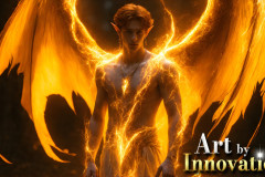 Male Angels from Above,handsome & sexy men,fantasy wings,brought to life through the magic of AI